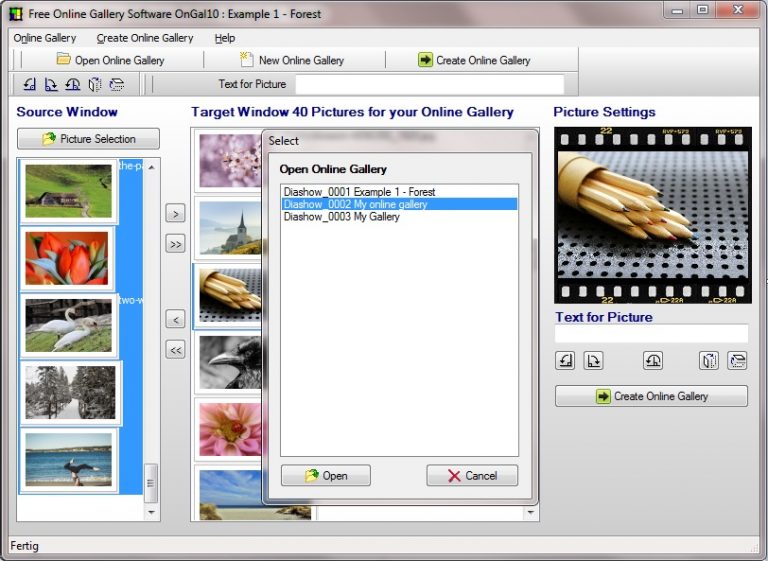 HTML Image Gallery and  Photo Gallery Generator
