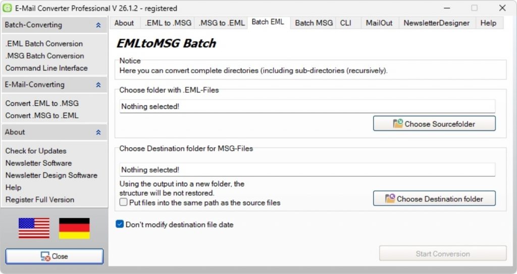 MSG to EML Converter for Outlook